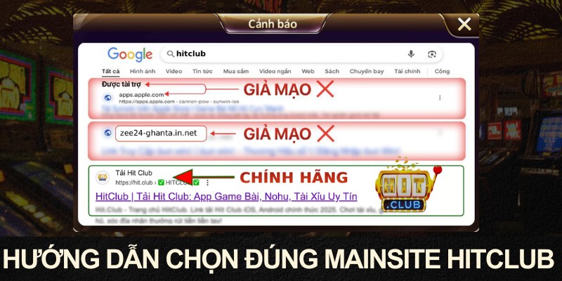 HITCLUB Phân Biệt Thật Giả An Toàn Khi Tìm Kiếm Trên Web 2 Bí quyết chọn đúng website HITCLUB chuẩn xác